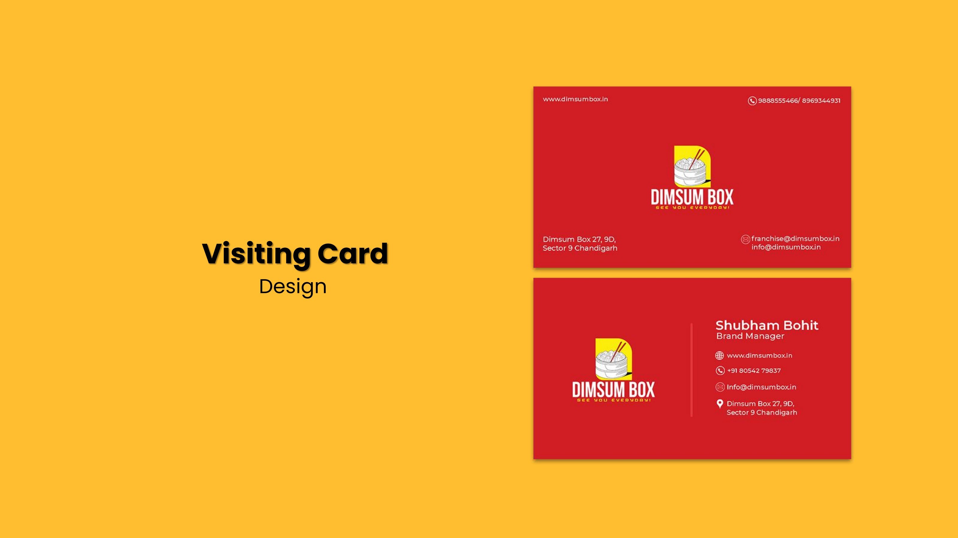 Dimsum Box — Visiting Card Design